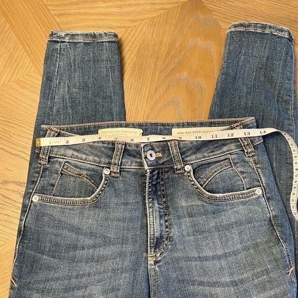 ANTHROPOLOGIE Pilcro And The Letterpress High Rise Denim Leggings - Picture 11 of 13